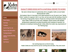 Tablet Screenshot of kadenworkingbordercollies.com